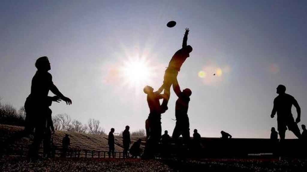 Yesterday's Ireland squad training session in Limerick gave some of the players the opportunity to work on their lineout routines ahead of the opening Six Nations Championship game against Italy on Saturday week. - (Photograph: Dan Sheridan/Inpho).