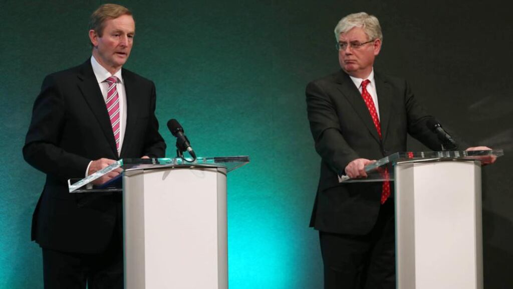 ‘This new core-funding approach approved by the North South Ministerial Council in July 2013 will come into effect on July 1st, 2014.’ Above, Taoiseach Enda Kenny and Tánaiste Eamon Gilmore at a press conference after the North South Ministerial Council. Photograph: Niall Carson/PA Wire