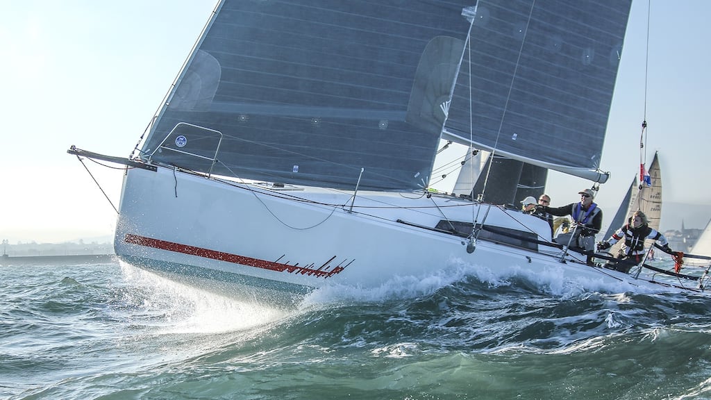 The Jeanneau Sun Fast 3600 Hot Cookie from the National Yacht Club in Dún Laoghaire is the latest entry into June’s Round Ireland Race from Wicklow. Photograph: David O’Brien