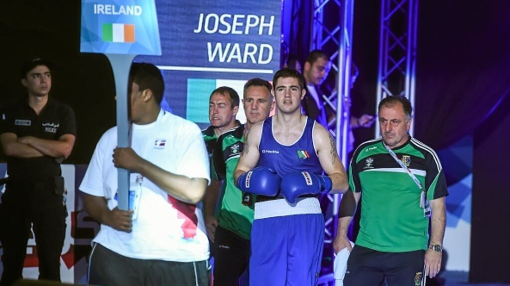 Joseph Ward won his third European title on Saturday. Photograph: Getty Images