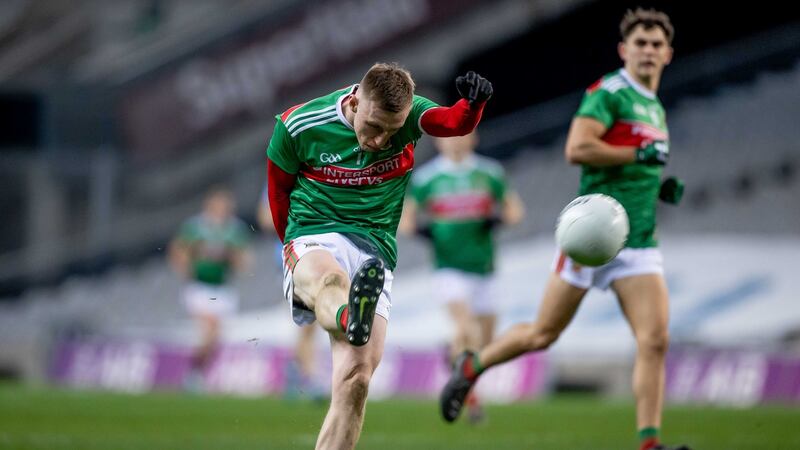 Still in just his second season in the team, Ryan O’Donoghue went to James Horan after Cillian O’Connor got injured against Clare and touted for the role of taking over the frees. File photograph: Morgan Treacy/Inpho