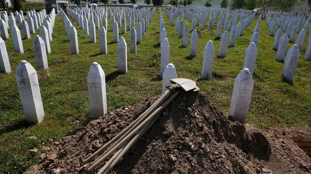 Over 100,000 were killed and up to two million were obliged to flee their homes during the war. Photograph: AP