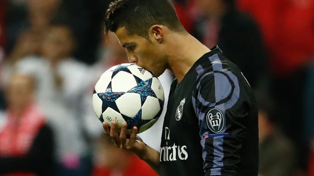 Soccer star Cristiano Ronaldo faces allegations of tax fraud in Spain. Photograph: Anderson Dodd/AFP/Getty Images