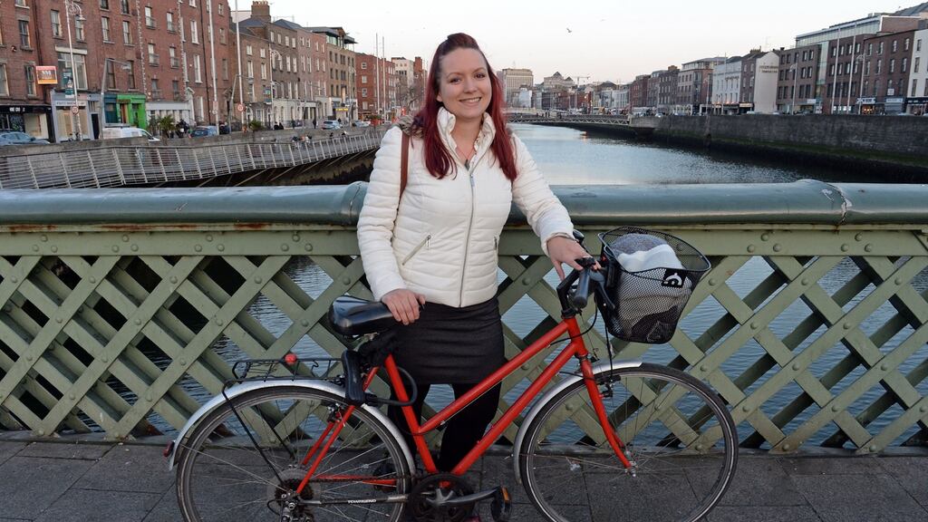 Ramona Boban-Vlahovic in Dublin city centre: “It’s hard for me to understand if people are being friendly here or just putting it on. Like ‘sorry’, that’s one of the hardest words to understand.” Photograph: Eric Luke