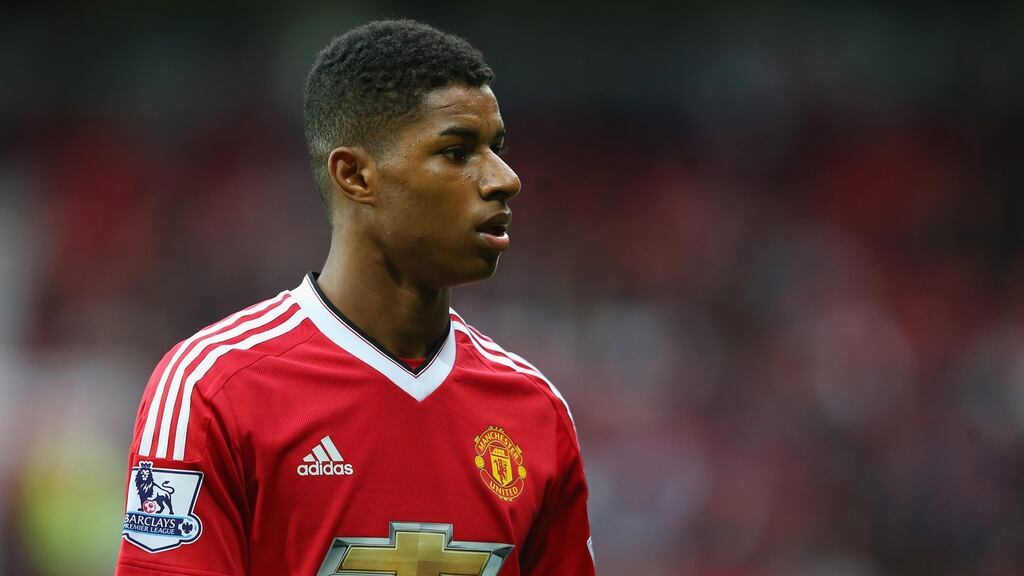 Marcus Rashford is one of the many young players to have broken through at Manchester United under Louis van Gaal. Photo: Getty Images