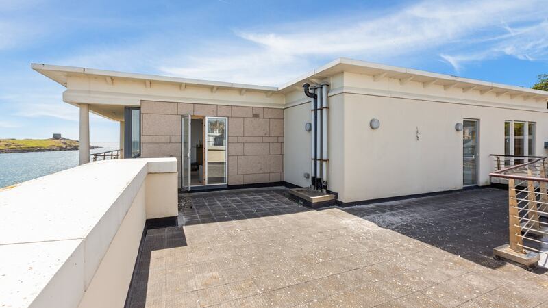Terrace at apartment R, Coliemore Apartments, Coliemore Road, Dalkey, Co Dublin