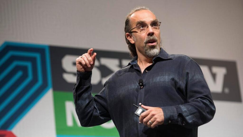 Astro Teller, who oversees Google X, speaks of driverless cars at South by Southwest Interactive. Photograph: Reuters/Laura Buckman