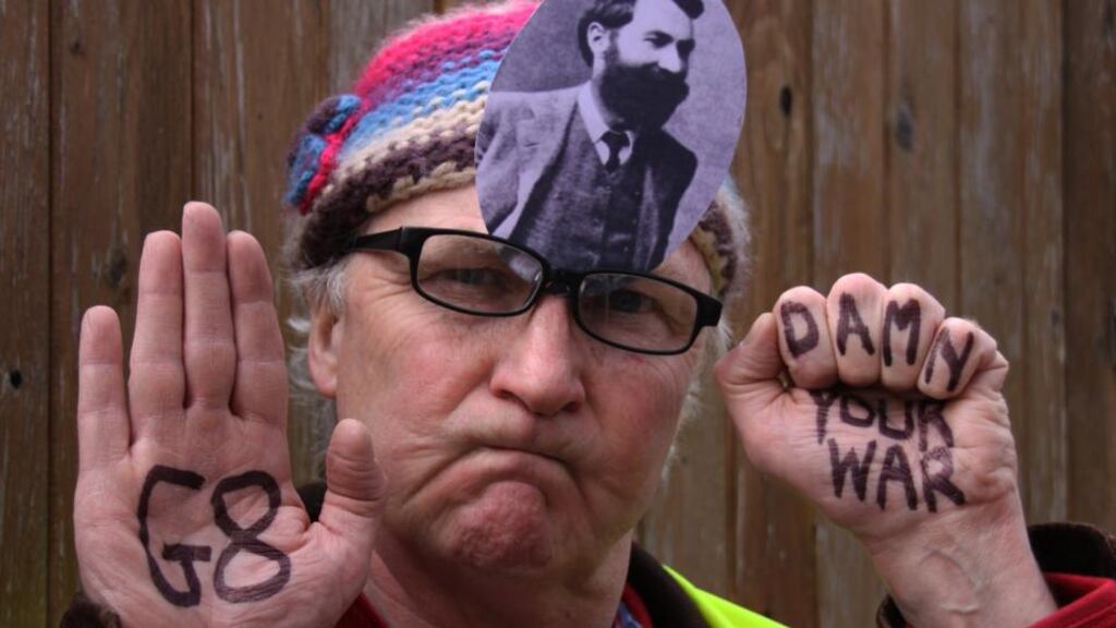 ‘Tomorrow’s day-long school at Liberty Hall will revolve around the theme of human rights, Francis and Hanna Sheehy-Skeffington’s life-long obsession. It will be rounded off with drama: extracts from a work-in-progress by Donal O’Kelly (above)’.