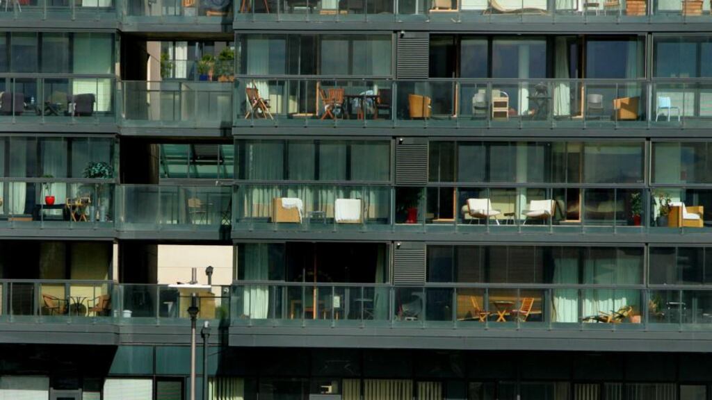 Apartment rents were up by 9.4 per cent in the capital, statistics from the Private Residential Tenancies Board show. File photograph: Kate Geraghty/The Irish Times