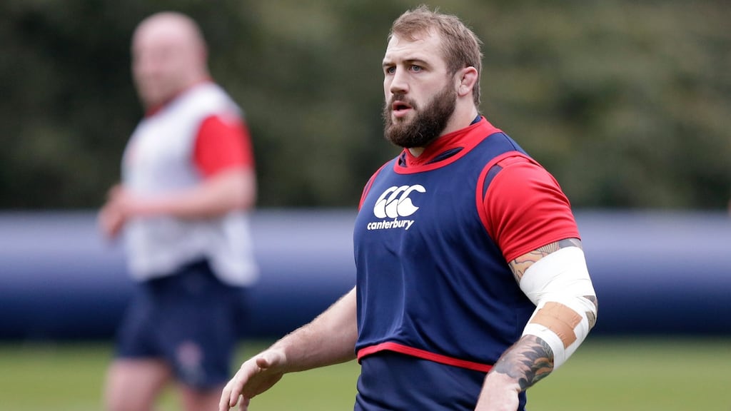Joe Marler of England during training ahead of their final Six Nations clash with France at Stade de France. Photo: Henry Browne/Reuters