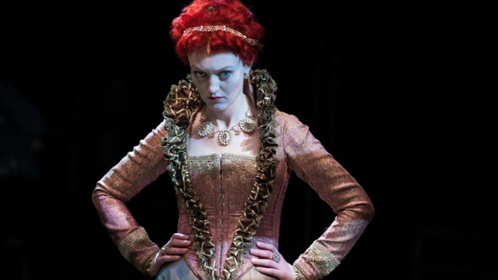Rachel O’Byrne as Mary Queen of Scots. Photograph: Keith Dixon