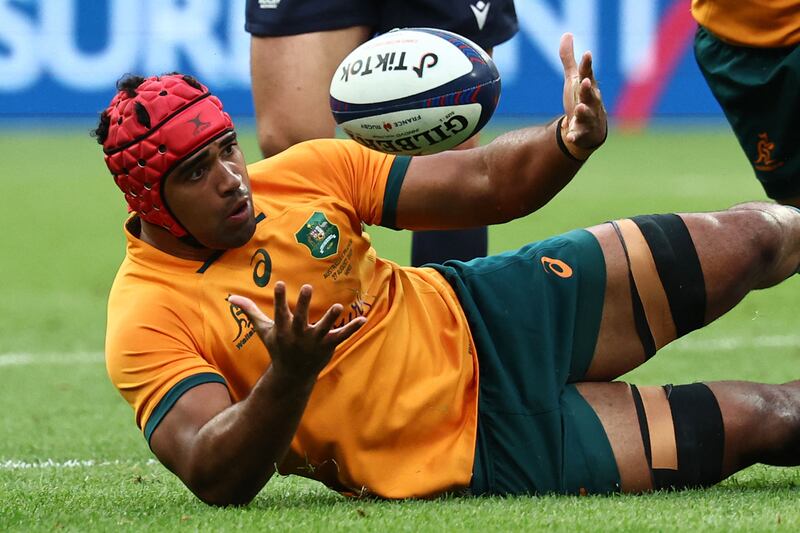 Australia's Langi Gleeson. Photograph: Anne-Christine Poujoulat/AFP via Getty Images