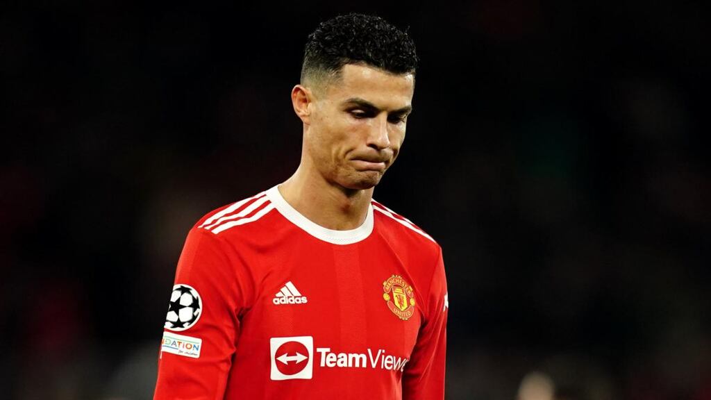 Manchester United will be without Cristiano Ronaldo for Monday night’s clash with Liverpool at Anfield. Photograph: Martin Rickett/PA