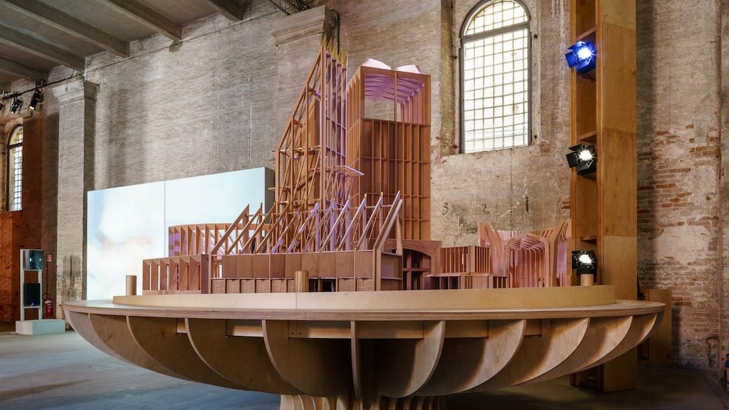 Exquisitely crafted timber models and installations, such as those by London-based Alison Brooks and Dublin-born Niall McLaughlin (an example pictured above), are among the most memorable at this year's Biennale.