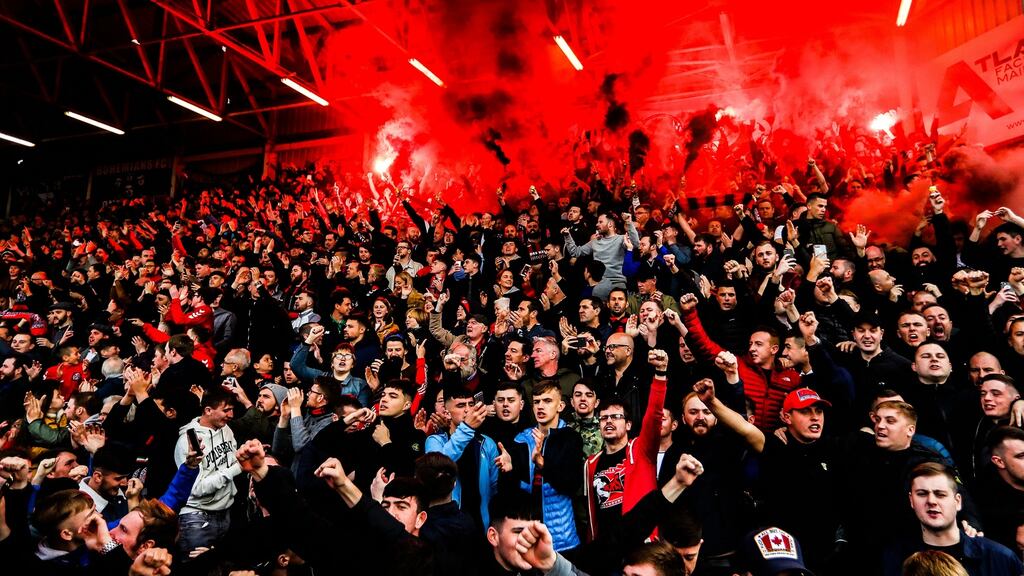 Up to 6,000 fans will be allowed to attend Bohemians v Stjarnan at the Aviva Stadium. Photo: Tommy Dickson/Inpho