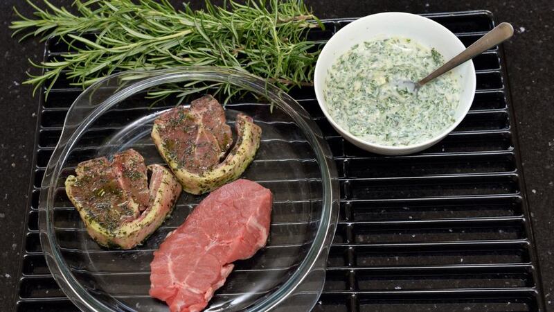 Minty yoghurt marinade