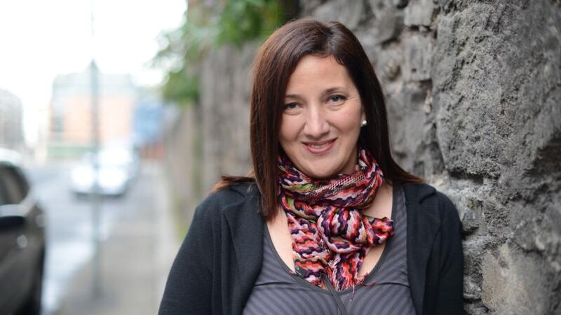 Jennifer Hord wearing a Missoni scarf that she bought for about €200. Photograph: Aidan Crawley