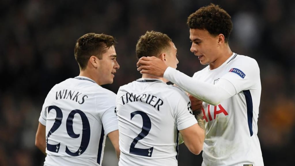 Harry Winks. Kieran Trippier and Dele Alli inspired Tottenham to a 3-1 win over Real Madrid at Wembley. Photograph: Laurence Griffiths/Getty