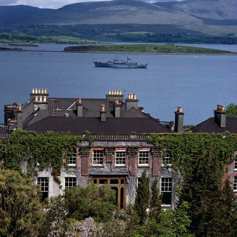 A view of Bantry Bay across to Whiddy island, seen from Bantry House. Photograph: Getty Images