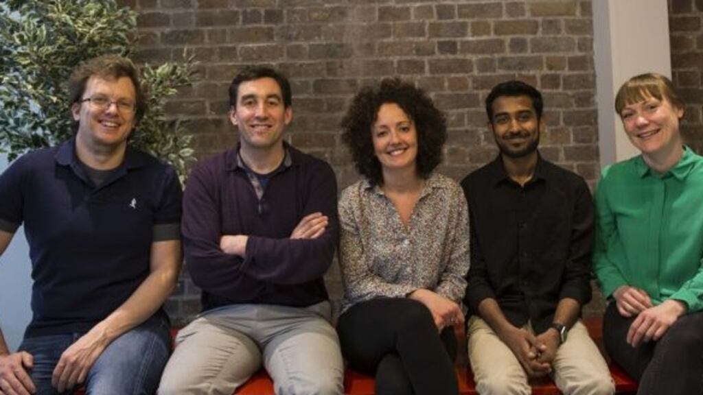 Members of the ChangeX team including founder and chief executive Paul O’Hara (second on left)