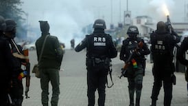 Nigerian police use tear gas on protest against security force violence
