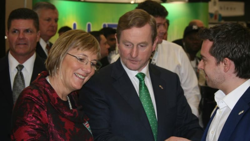 Taoiseach Enda Kenny with Julie Sinnamon of Enterprise Ireland tours some of the Irish start-up stands at the SXSW Interactive event. Speaking at the event he said: “There’s already lots of engagement between our young cauldron of entrepreneurial innovative spirit and what’s happening here in Austin”
