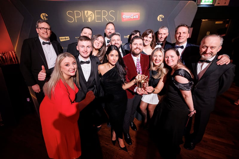 Granite collecting the award for Large Agency of the Year sponsored by Catalyst Media