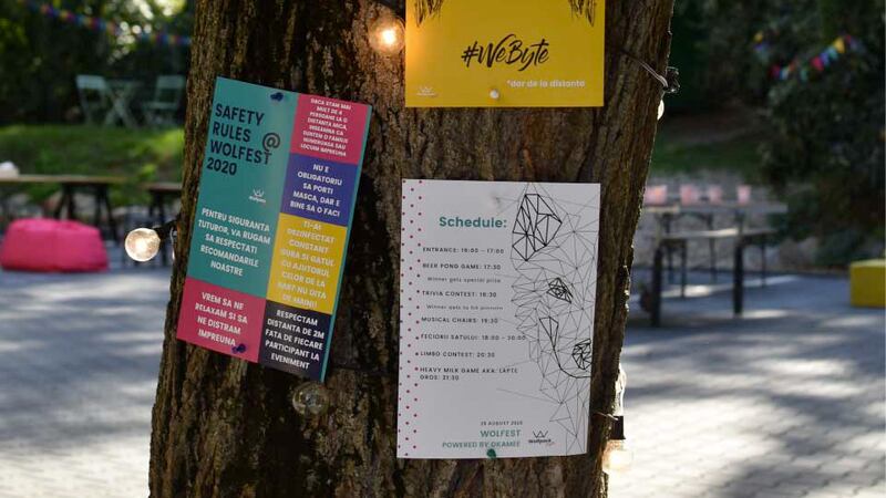 Photo from Wolfest, a special mini-festival organised by Wolfpack Digital during the pandemic in their backyard