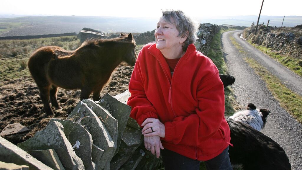 Jessie Lendennie, Salmon Poetry, near her home at Moher, Co Clare. Photograph by Eamon Ward