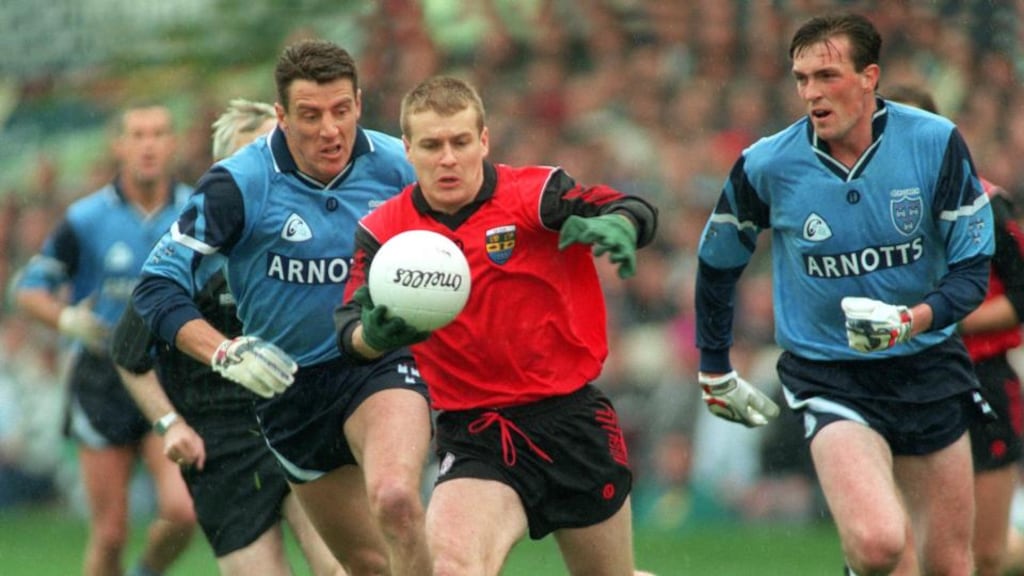 Current Down manager James McCartan in action during the 1994 All-Ireland final against Dublin. Photograph: Inpho