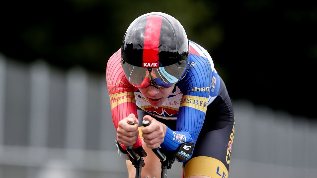 Kelly Murphy is now ranked number one in the world for the women’s individual pursuit. Photograph: Bryan Keane/Inpho