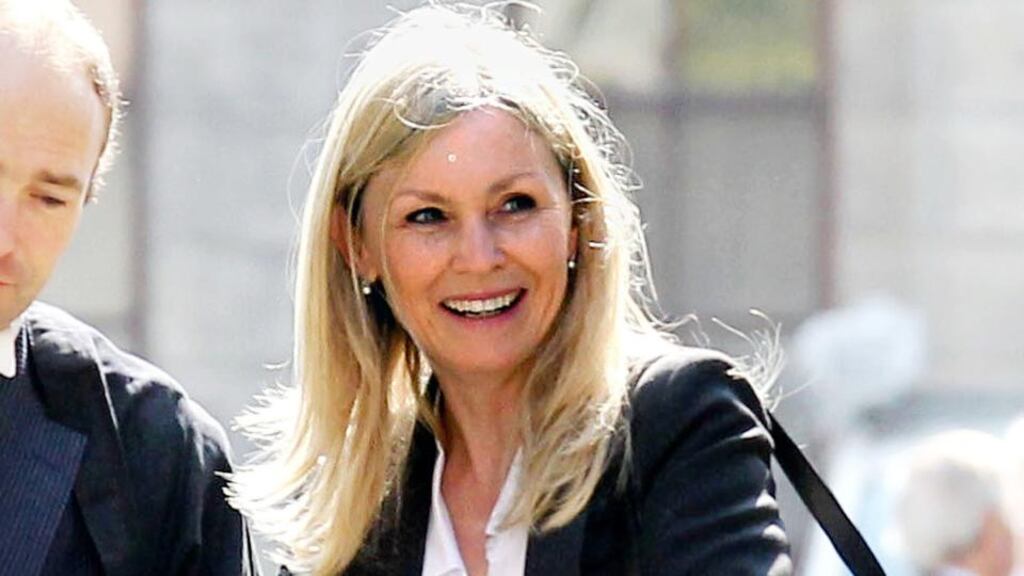 Christine Connolly:  wife of discharged bankrupt developer Larry O’Mahony has secured court orders allowing the family living expenses of €9,000 a month.  Photograph: CourtPix