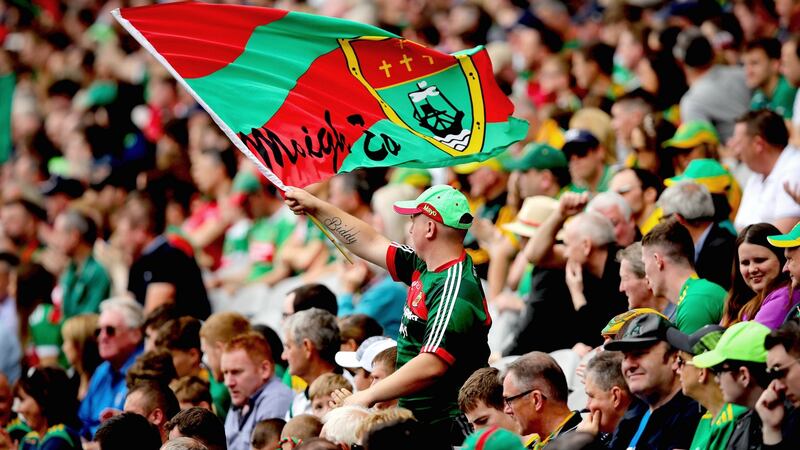 GAA Football All-Ireland Senior Championship Quarter-Final Phase 2, Croke Park, Dublin 21/7/2019Mayo vs MeathA Mayo fan celebrates a scoreMandatory Credit ©INPHO/Ryan Byrne
