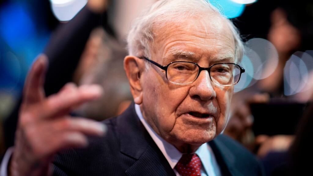 Berkshire Hathaway chief executive Warren Buffett. The holding company said the effects of the pandemic on the airline sector ‘continues to be particularly severe’. Photograph: Johannes Eisele/AFP