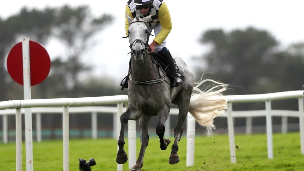 Great White Shark ridden by Paul Townend on their way to winning the Guinness Handicap Hurdle during day five of the 2020 Galway Races Summer Festival at Galway Racecourse. Photo: Brian Lawless/PA Wire