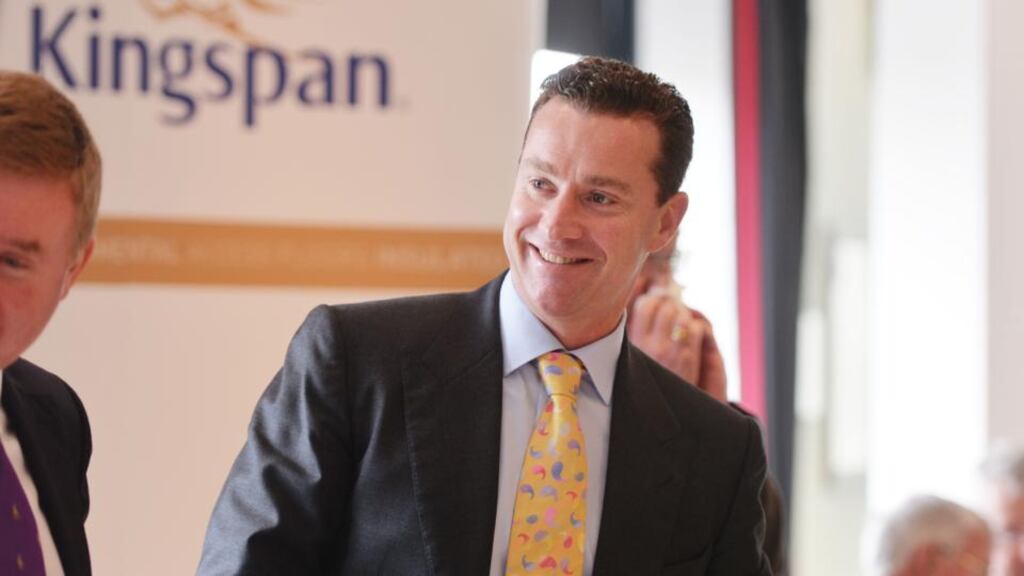 Gene Murtagh, CEO Kingspan, said that the group delivered strong growth in profitability in the first six months of the year, and its order book has carried good momentum into the second half of the year, “driven by continued growth in the demand for low energy buildings”. Photograph: Alan Betson / The Irish Times