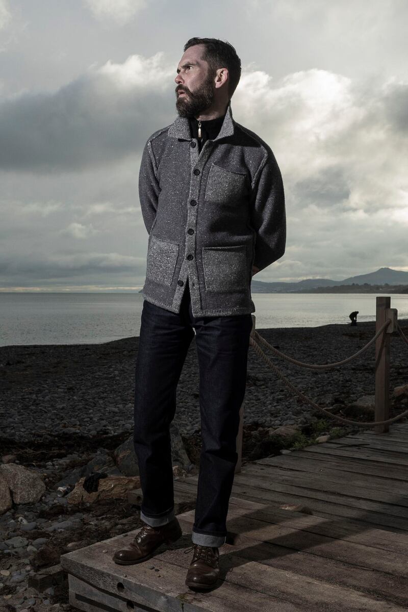 Reverse carpenter’s jacket in grey Donegal, €595. Photograph: Matthew Thompson