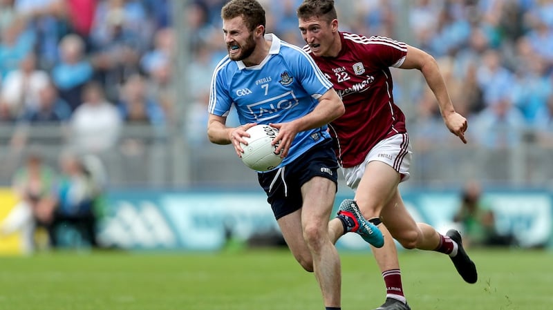 Jack McCaffrey could be  shackled, á la the three-legged-race of primary school fame, to some other notorious Dub speed merchant such as Eoin Murchan. Photograph: Laszlo Geczo/Inpho