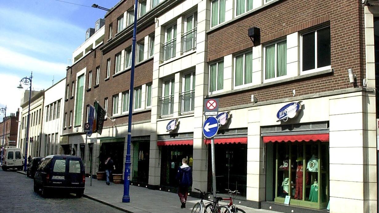 The Morgan Hotel, Temple Bar, Dublin. Permission has been granted for the construction of a new sixth storey on top of its two existing blocks. Photograph: David Sleator