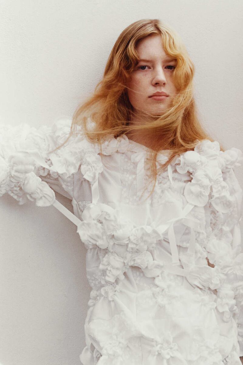 ‘I am a bit of a divil on texture on texture on texture, and the unexpected silhouettes that it creates,’ says designer Róisín Pierce. Photograph: Andrew Nuding