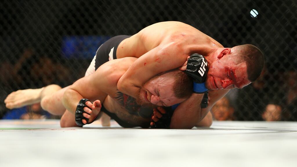 The conqueror of Conor McGregor Nate Diaz remains unpopular despite his underdog victory. Photograph: Getty