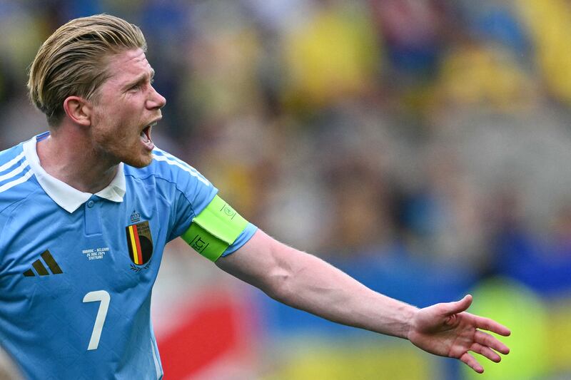 Belgium's midfielder Kevin de Bruyne. Photograph: Fabrice Coffrini/AFP via Getty