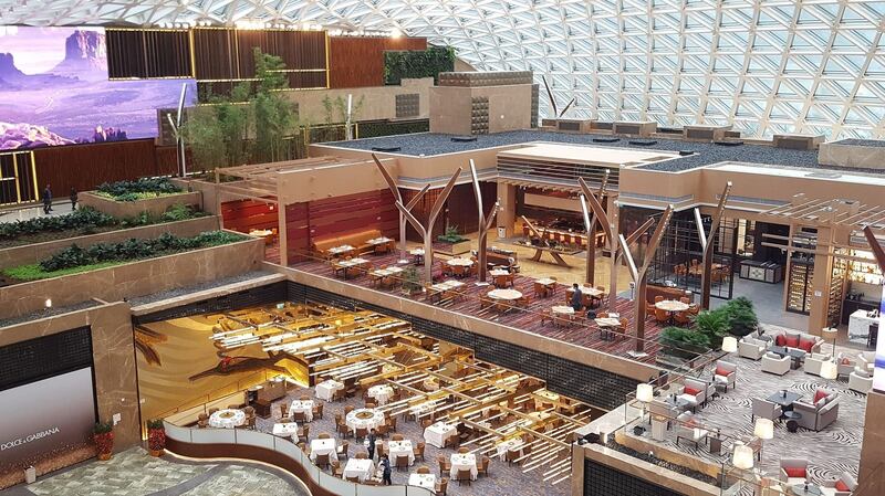 The lobby of the MGM Cotai