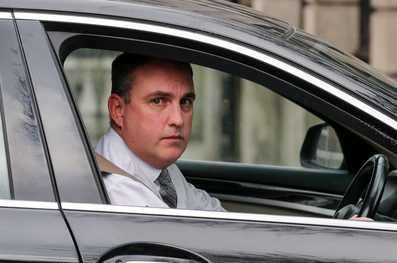 Marc McSharry TD arrives at Leinster House. Photograph: Crispin Rodwell
