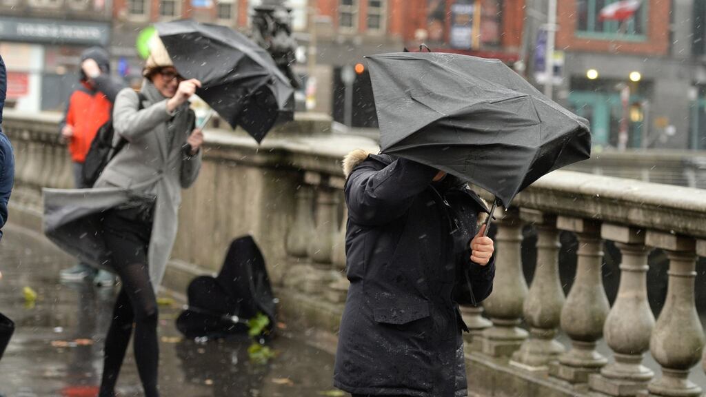 The two Status Yellow warnings relate to wind and sea conditions. Photograph: Dara Mac Donaill/The Irish Times