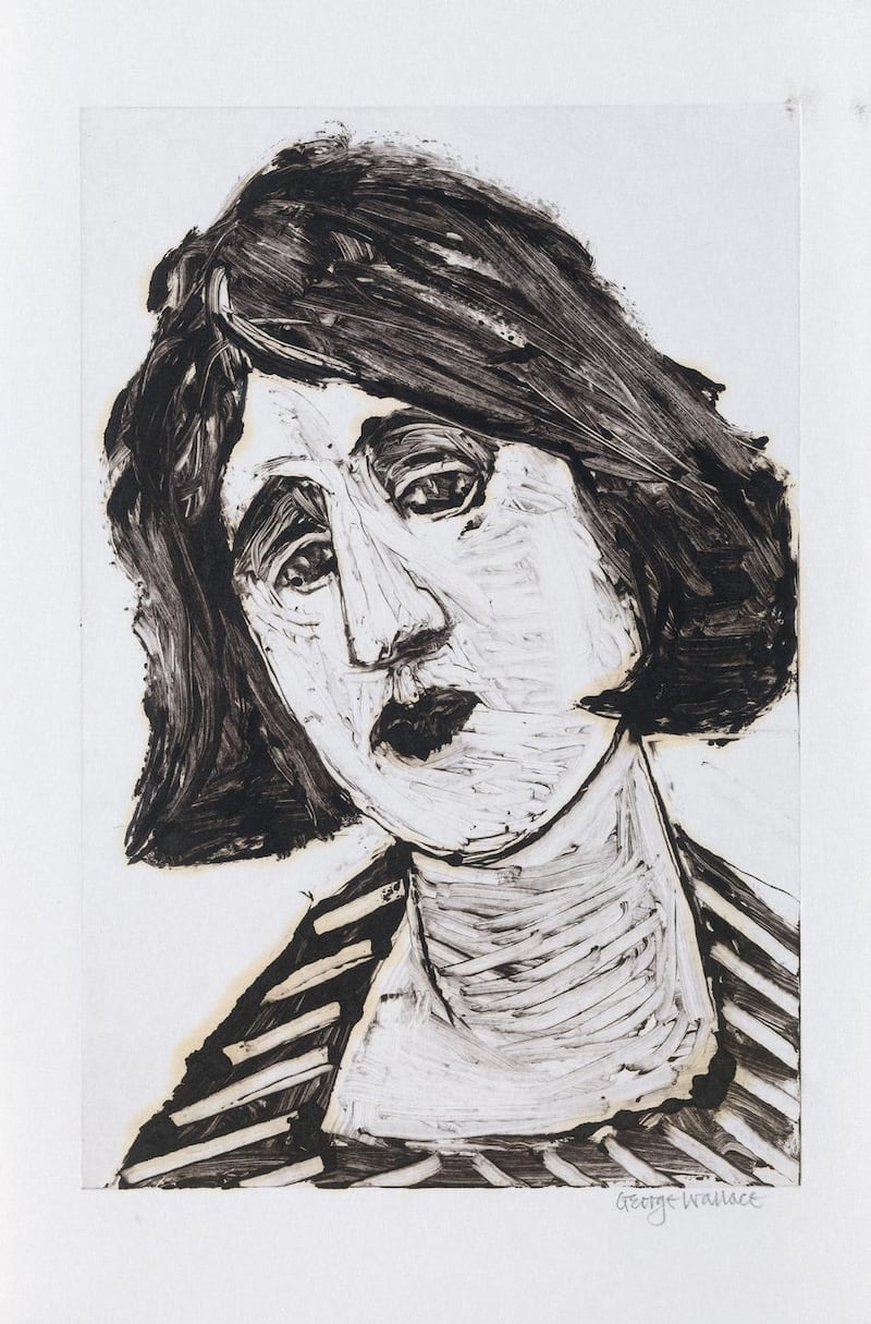 Young Woman in a Striped Dress, 1993, one of the George Wallace artworks gifted to the National Gallery by his family. Photograph: National Gallery of Ireland
