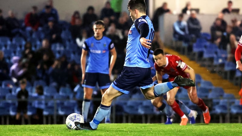 Colm Whelan scored twice to overcome a two-goal deficit for the Students. Photograph: Nick Elliott/Inpho