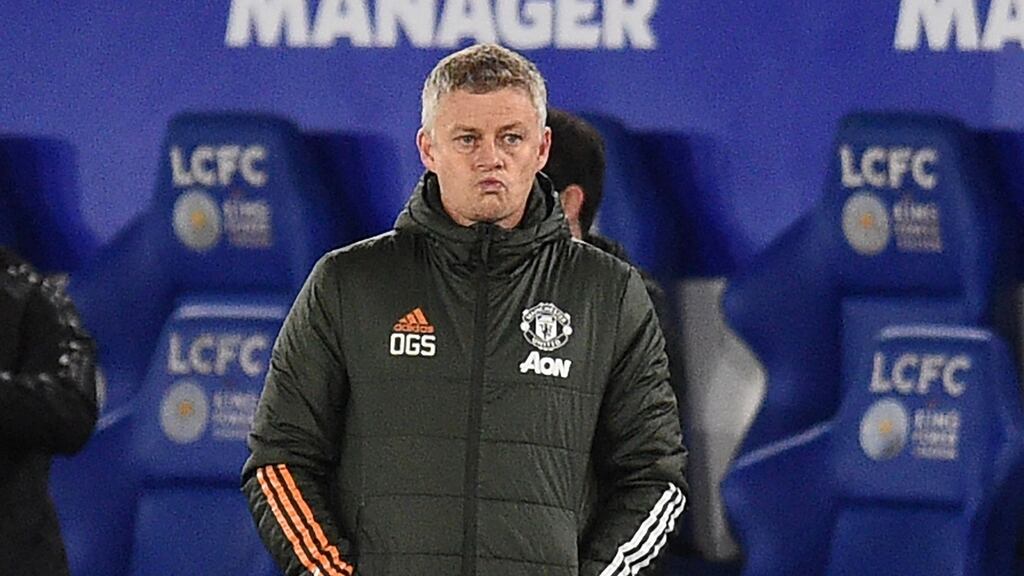 Manchester United were knocked out of the FA Cup on Sunday by Leicester City. Photograph: Getty Images