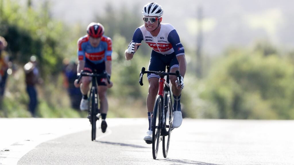 Ryan Mullen of Trek - Segafredo wins the elite men’s race at the Irish National Championships. Photo: Bryan Keane/Inpho