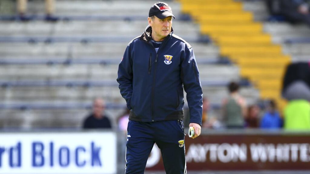 Paul McLoughlin has stepped down after Wexford’s defeat to Derry. Photograph: Ken Suttpn/Inpho